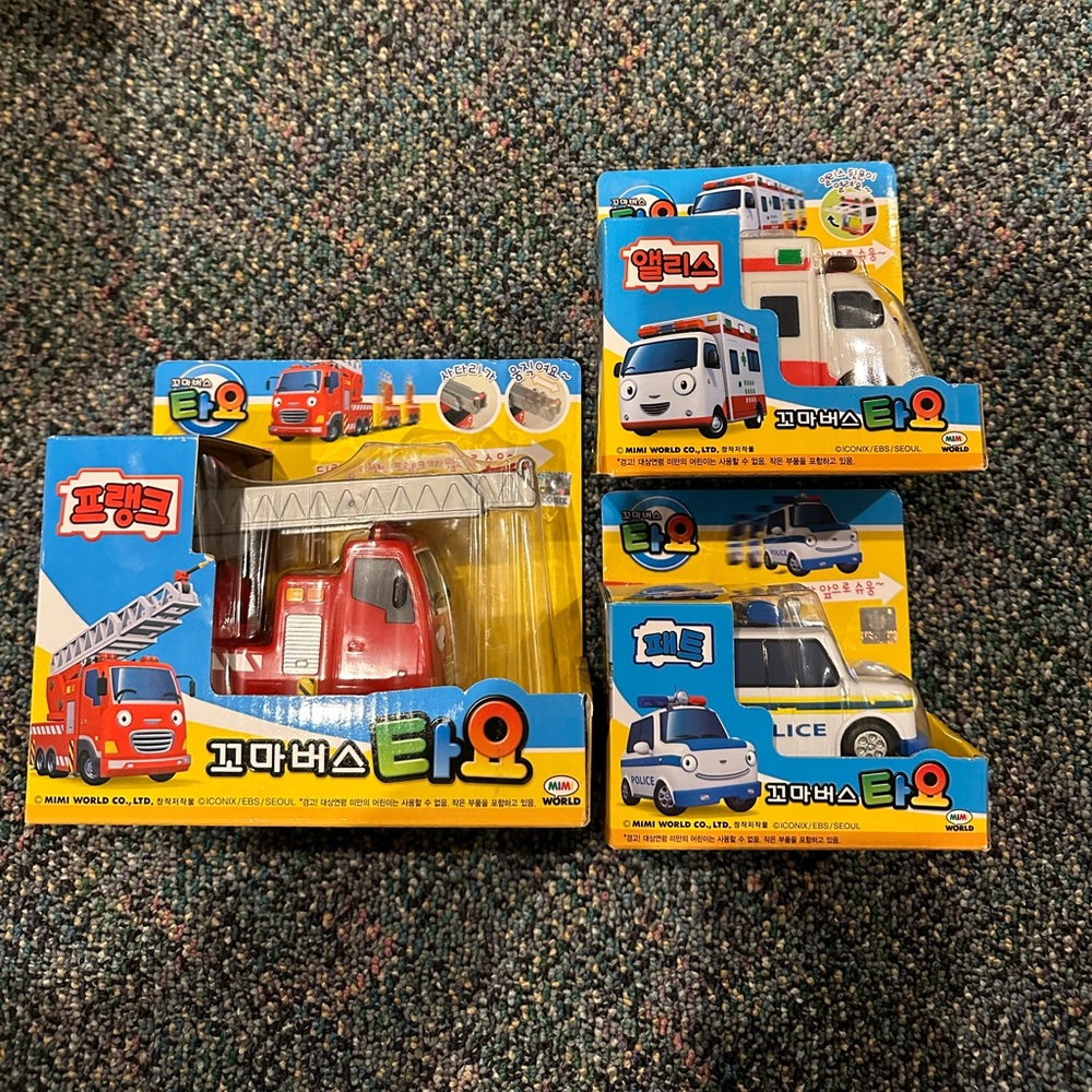 Tayo the little bus and friends— New unopened Frank, Alice, Pat